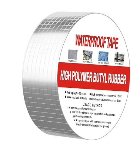 Cinta plateada pequeña